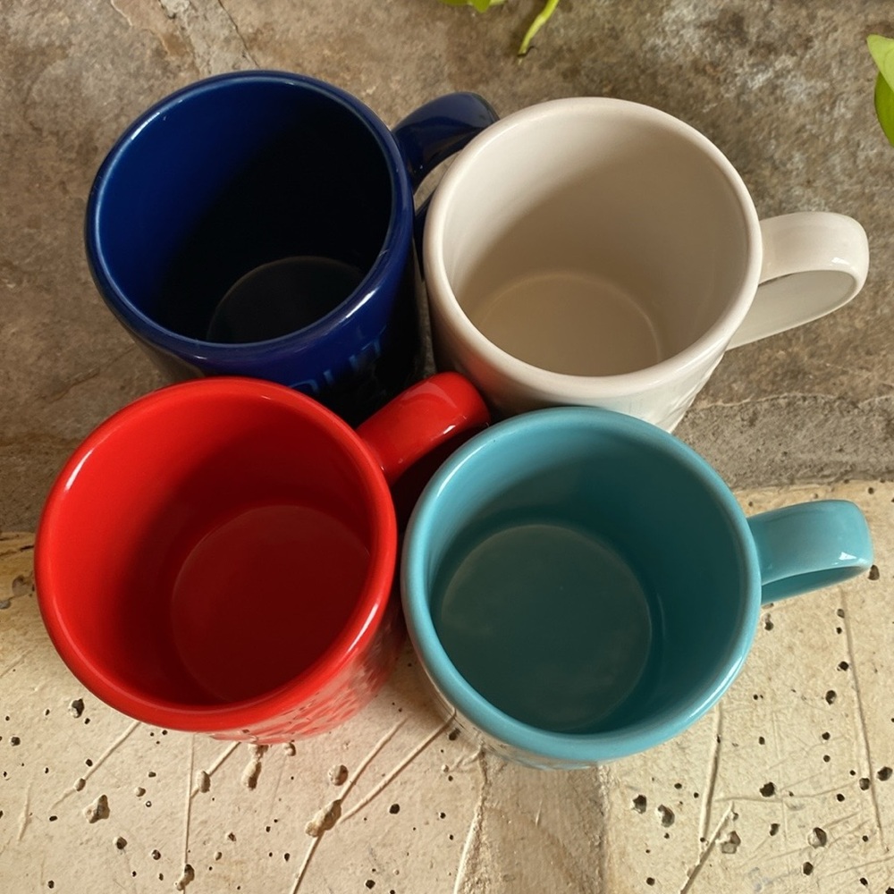 Kate Spade Collaboration With Lenox “All In Good Taste” Stacking Ceramic Mug Set - Picture 10 of 11
